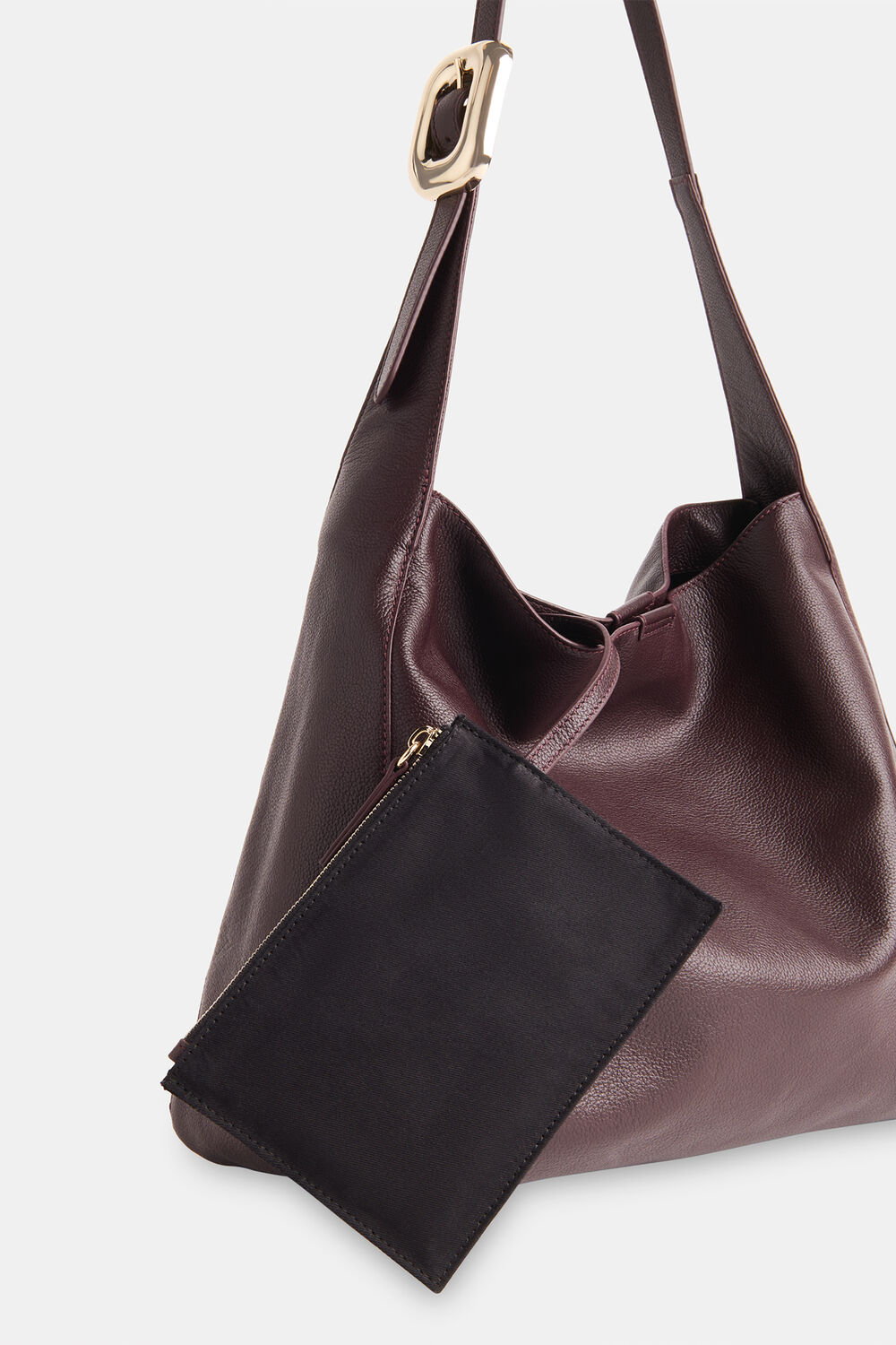 Mabel Buckle Detail Tote Bag