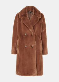 Petite Teddy Faux Fur Coat