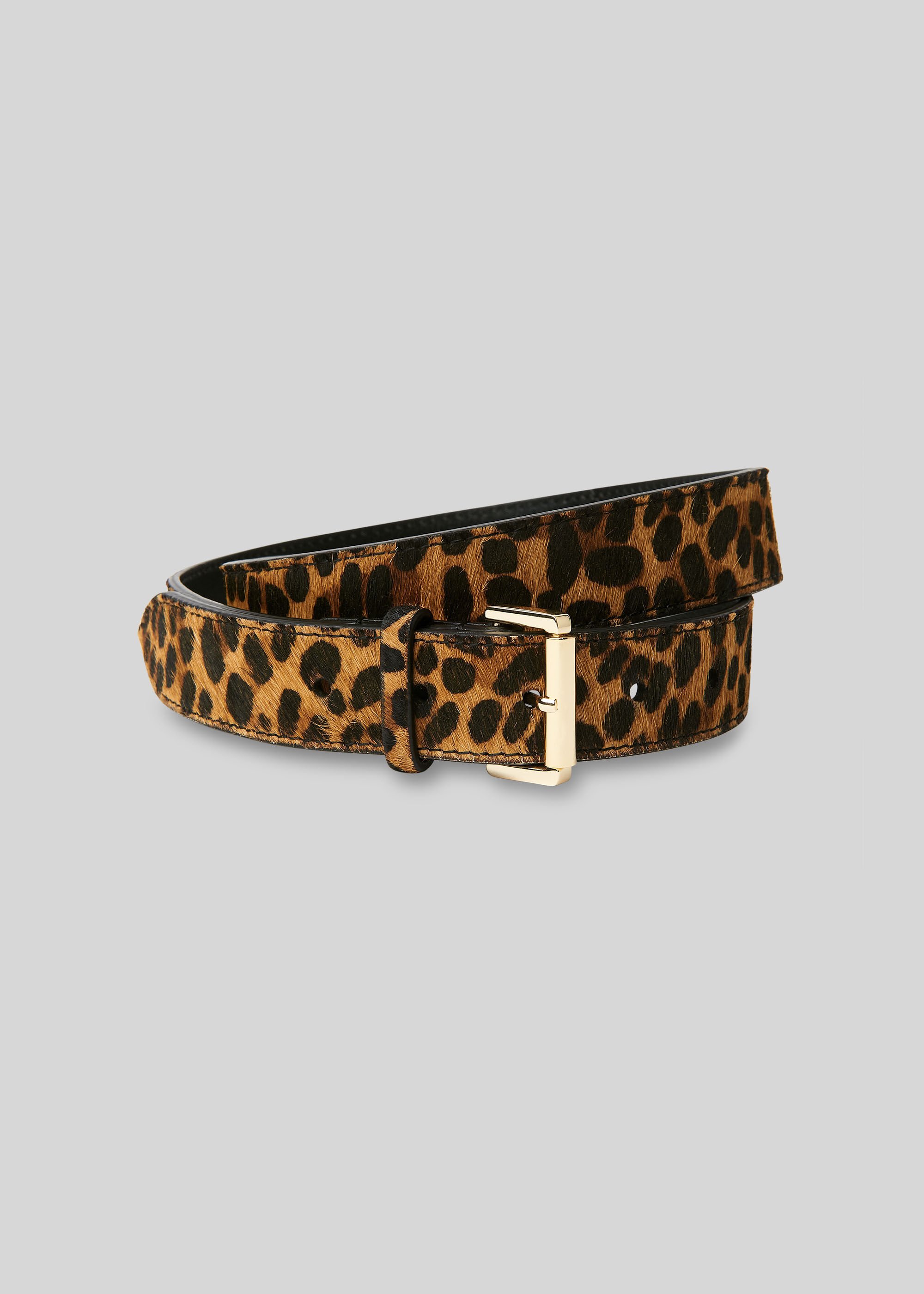 Leopard shop print belt