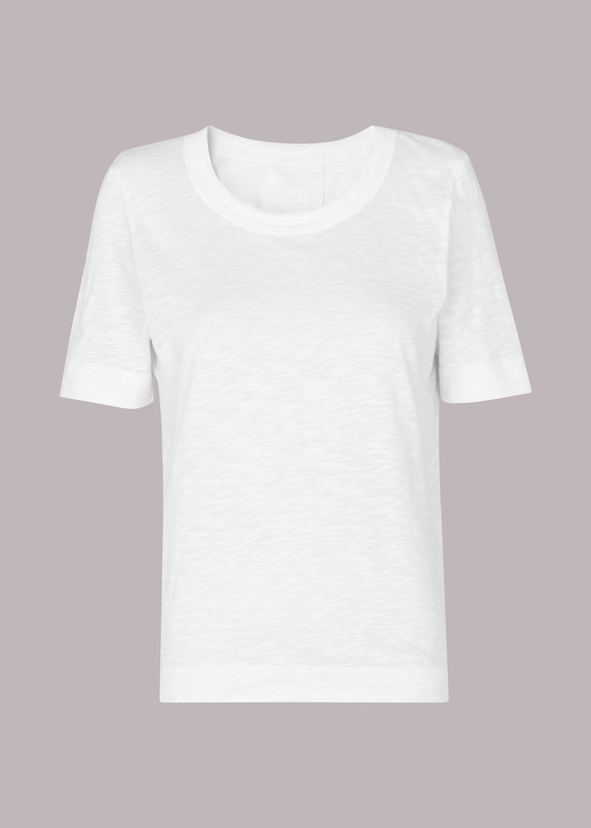 White Short Sleeve T Shirt 100 Cotton Whistles