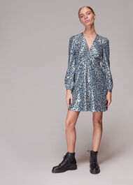 Josie Metallic Silk Mix Dress