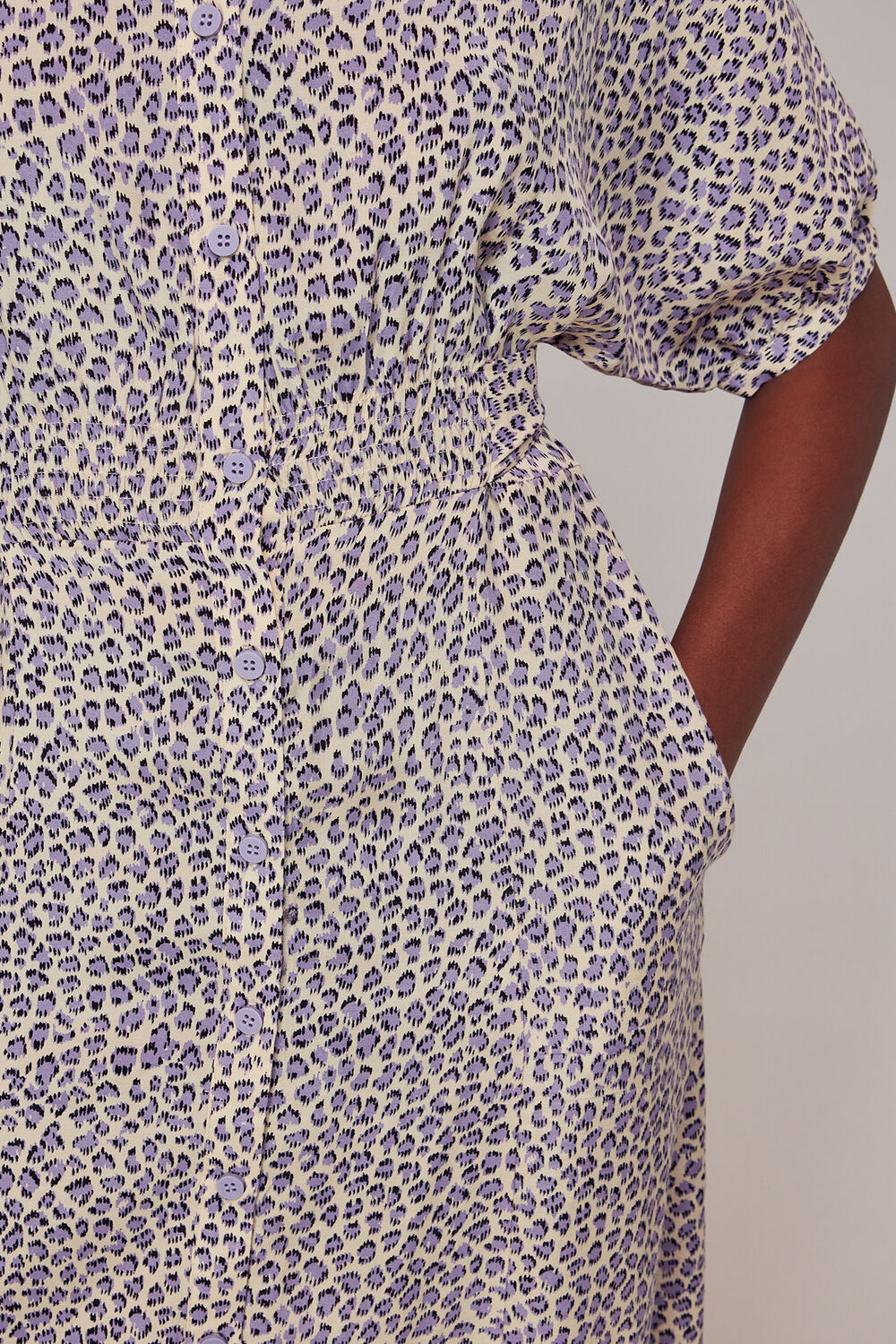 Dashed Leopard Midi Dress