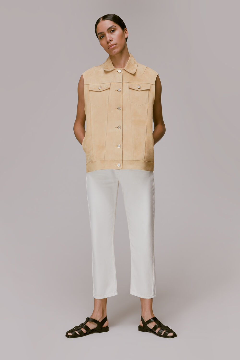 Calvin Bonded Suede Gilet