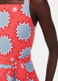 Sunburst Linen Blend Dress