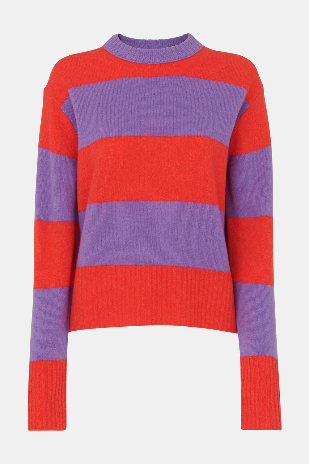 Wool Block Stripe Jumper
