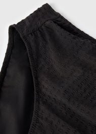 Textured Gingham Bikini Bottom