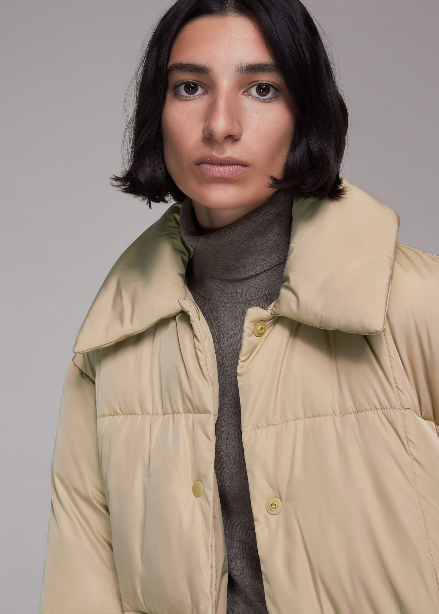 Camel Wren Puffer Coat WHISTLES