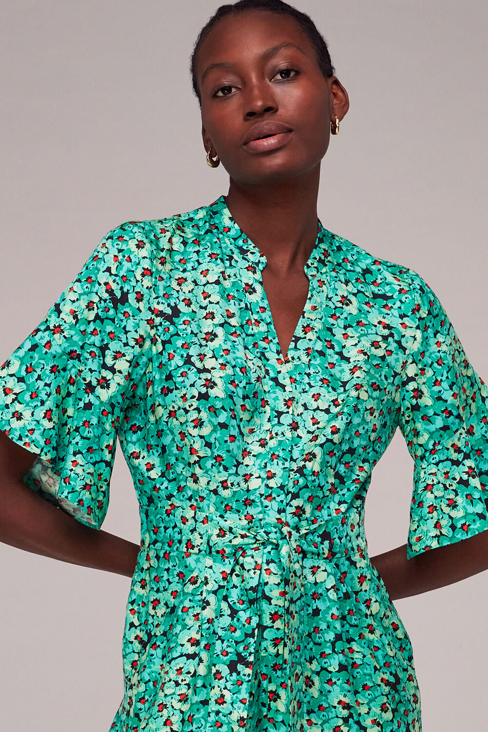 Green Pansy Meadow Jumpsuit