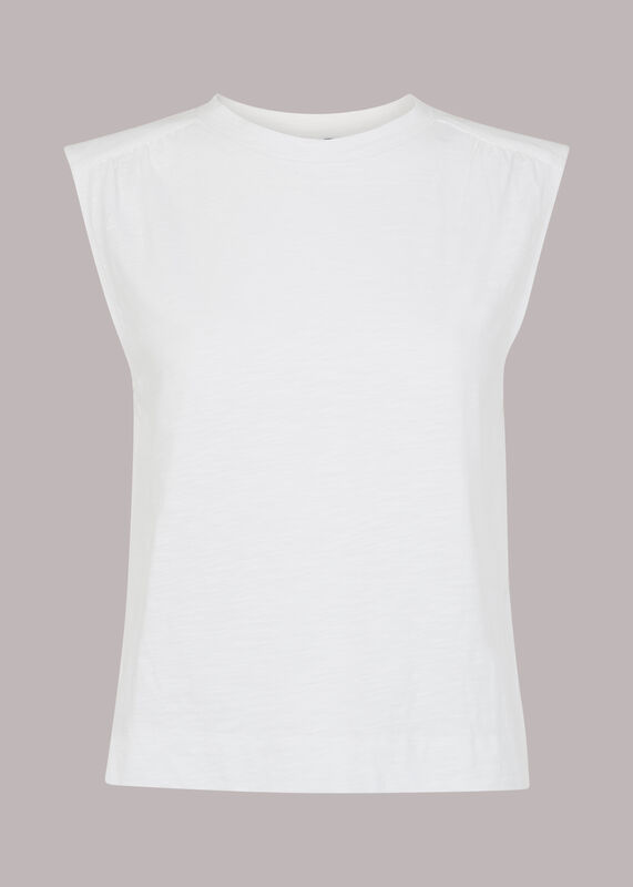 Gathered Shoulder Tank