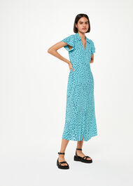 Nina Speckled Spot Midi Dress