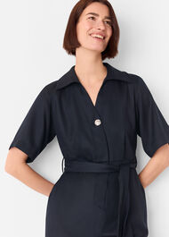Button Front Jumpsuit