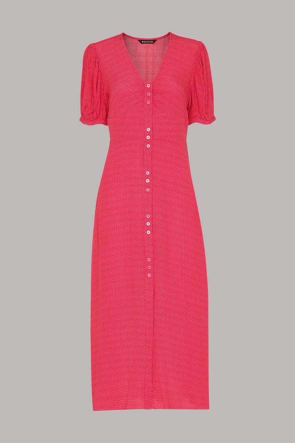 Labyrinth Geo Print Midi Dress