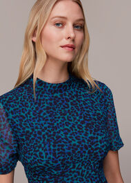 Forest Leopard Cut Out Dress