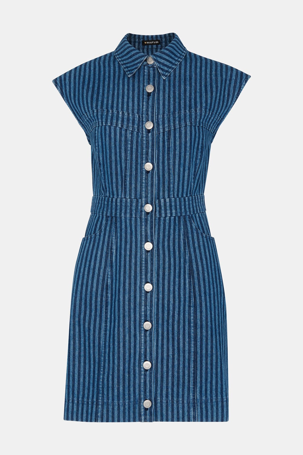 Denim Bodice Stripe Dress