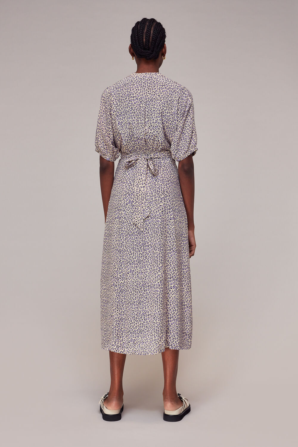 Dashed Leopard Midi Dress