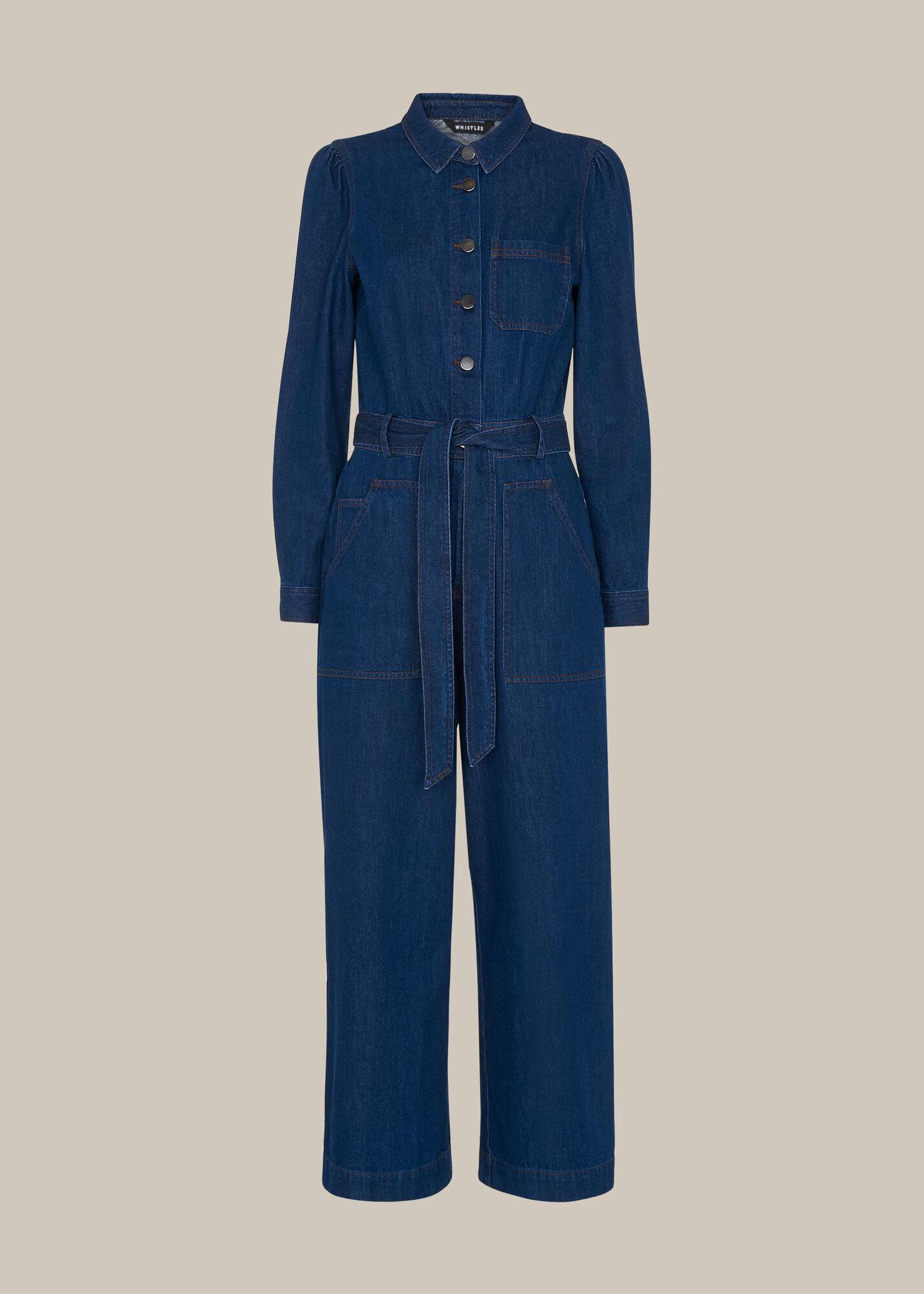 Denim Denim Jumpsuit WHISTLES