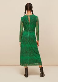 Speckled Animal Mesh Dress