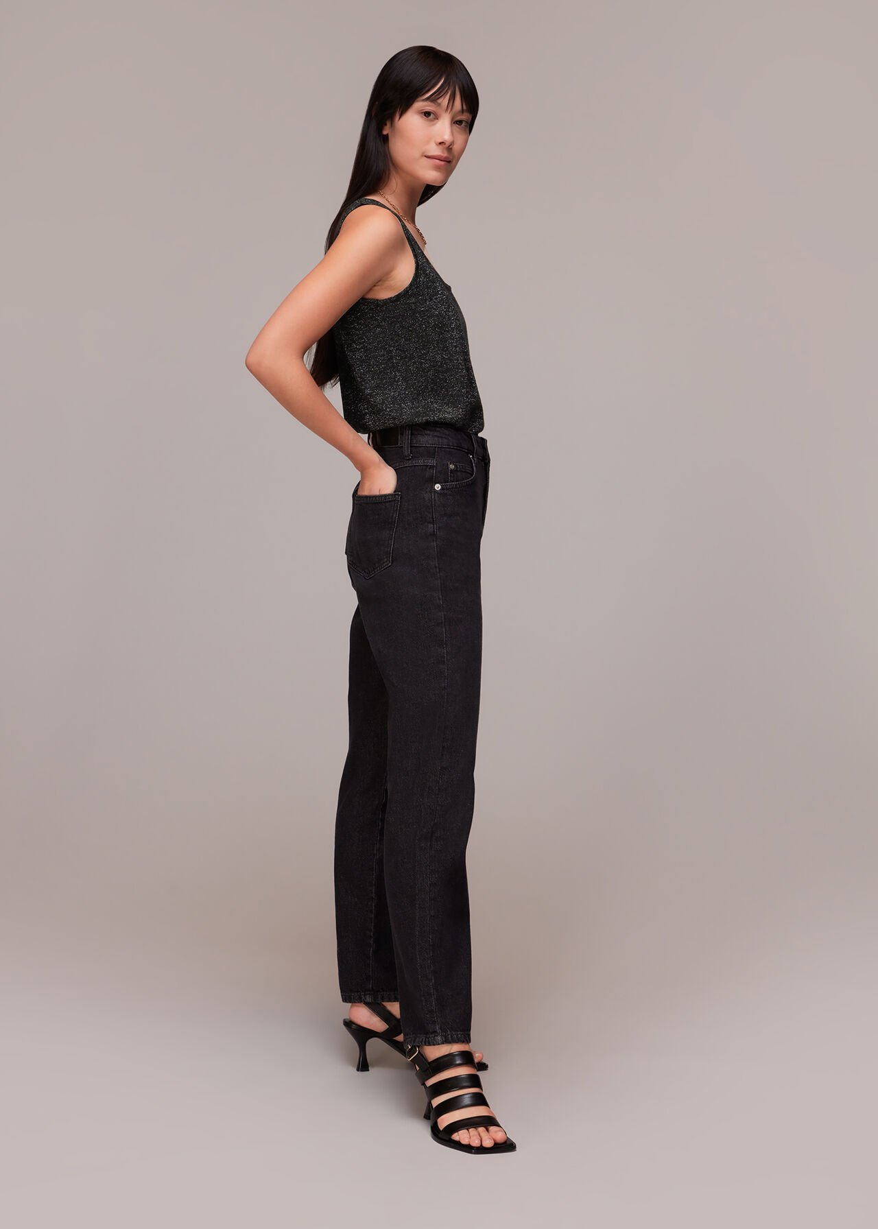 Sparkle Square Neck Knit