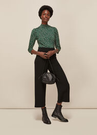 Leopard Print High Neck