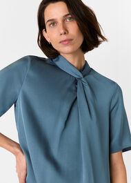 Cara Twist Neck Mini Dress