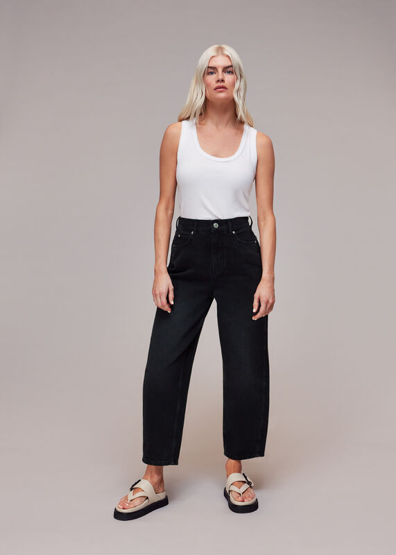 Petite Authentic Barrel Leg Jean