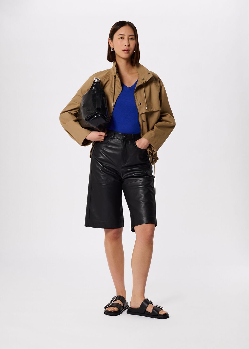 Willa V-Neck Cap Sleeve Tee