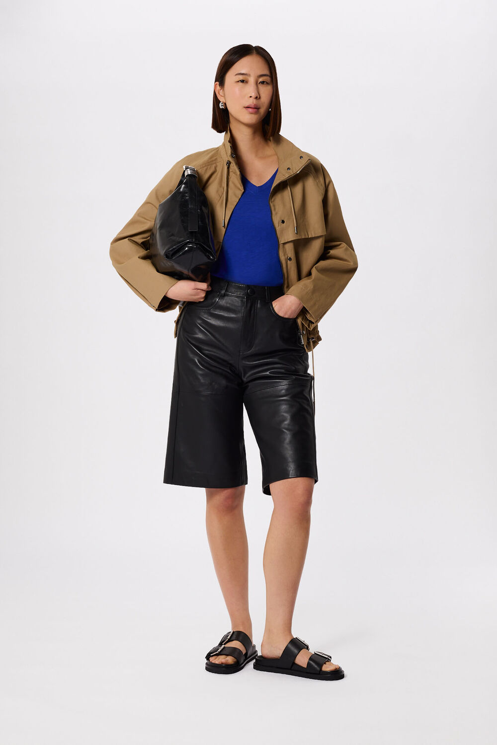Willa V-Neck Cap Sleeve Tee