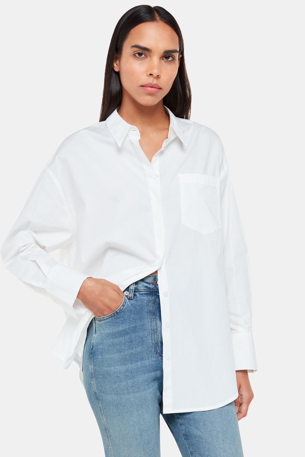 Stretch Slim Frayed Jean