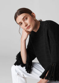Fringe Detail Knit