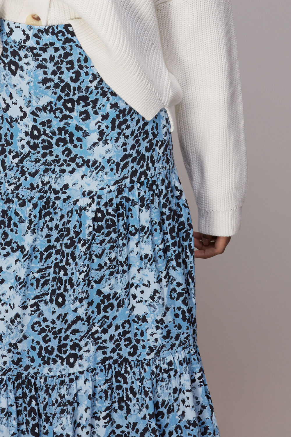 Hyena Spot Tiered Skirt