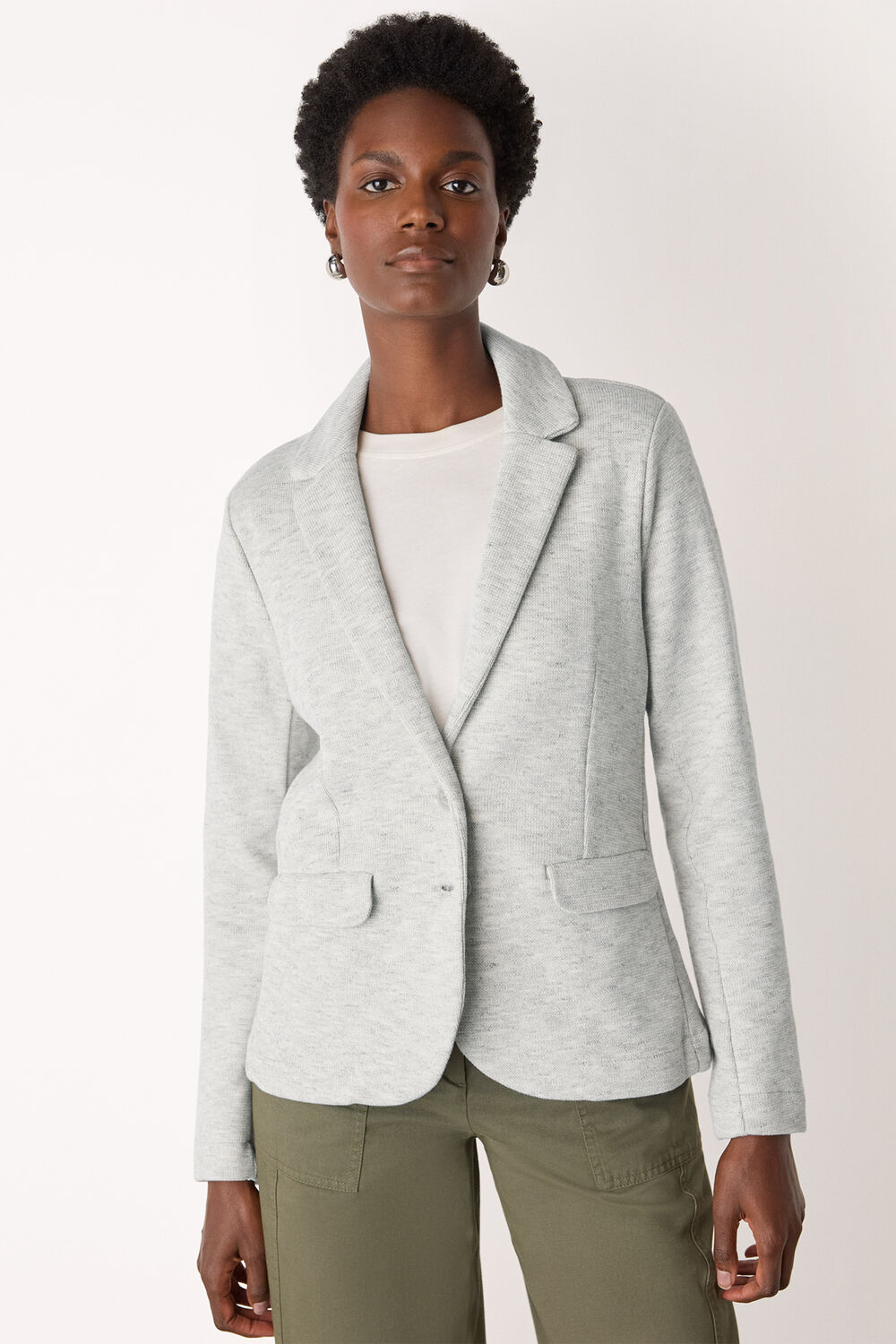 Slim Jersey Jacket Grey