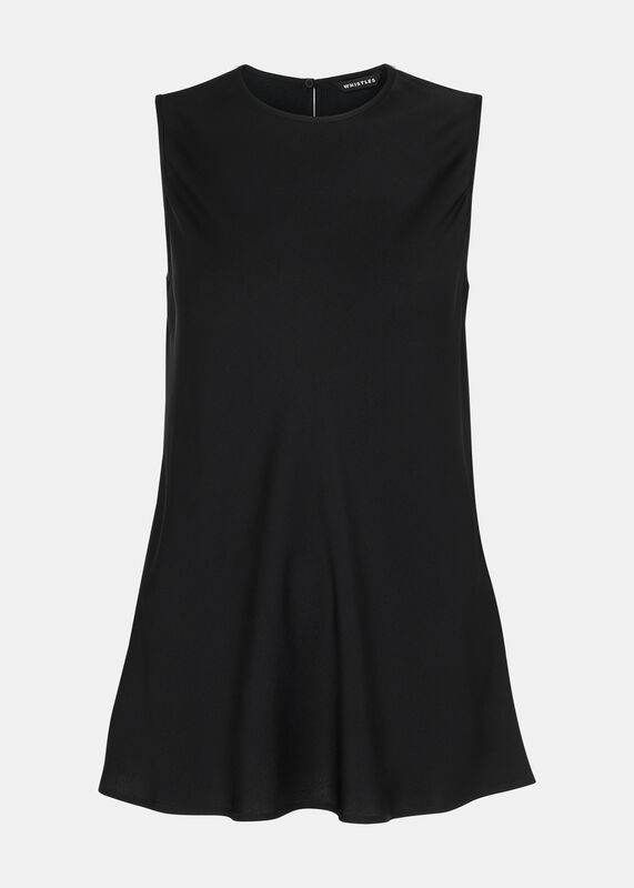 Black Clara Longline Tank