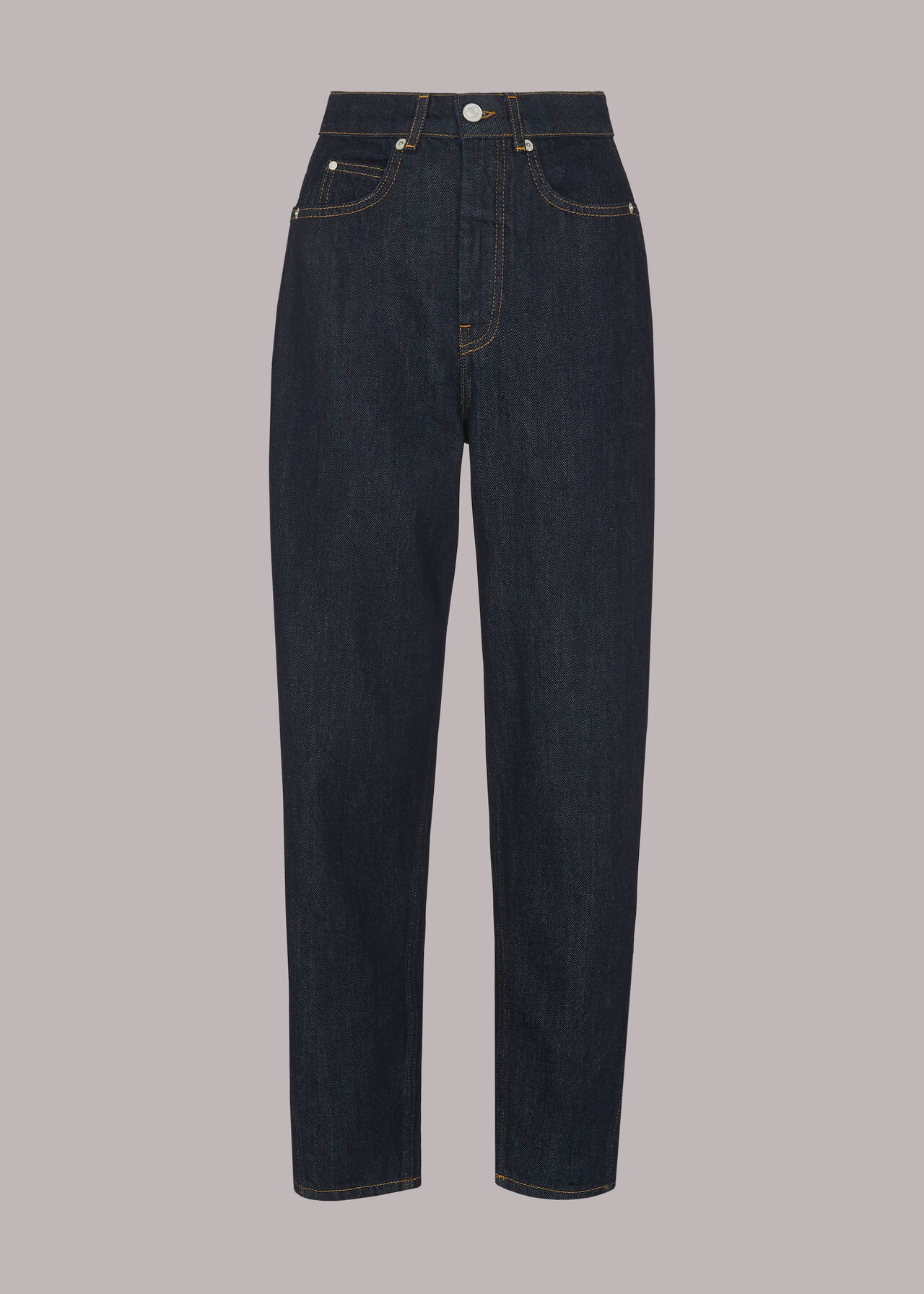 Authentic Barrel Leg Jean Dark Denim