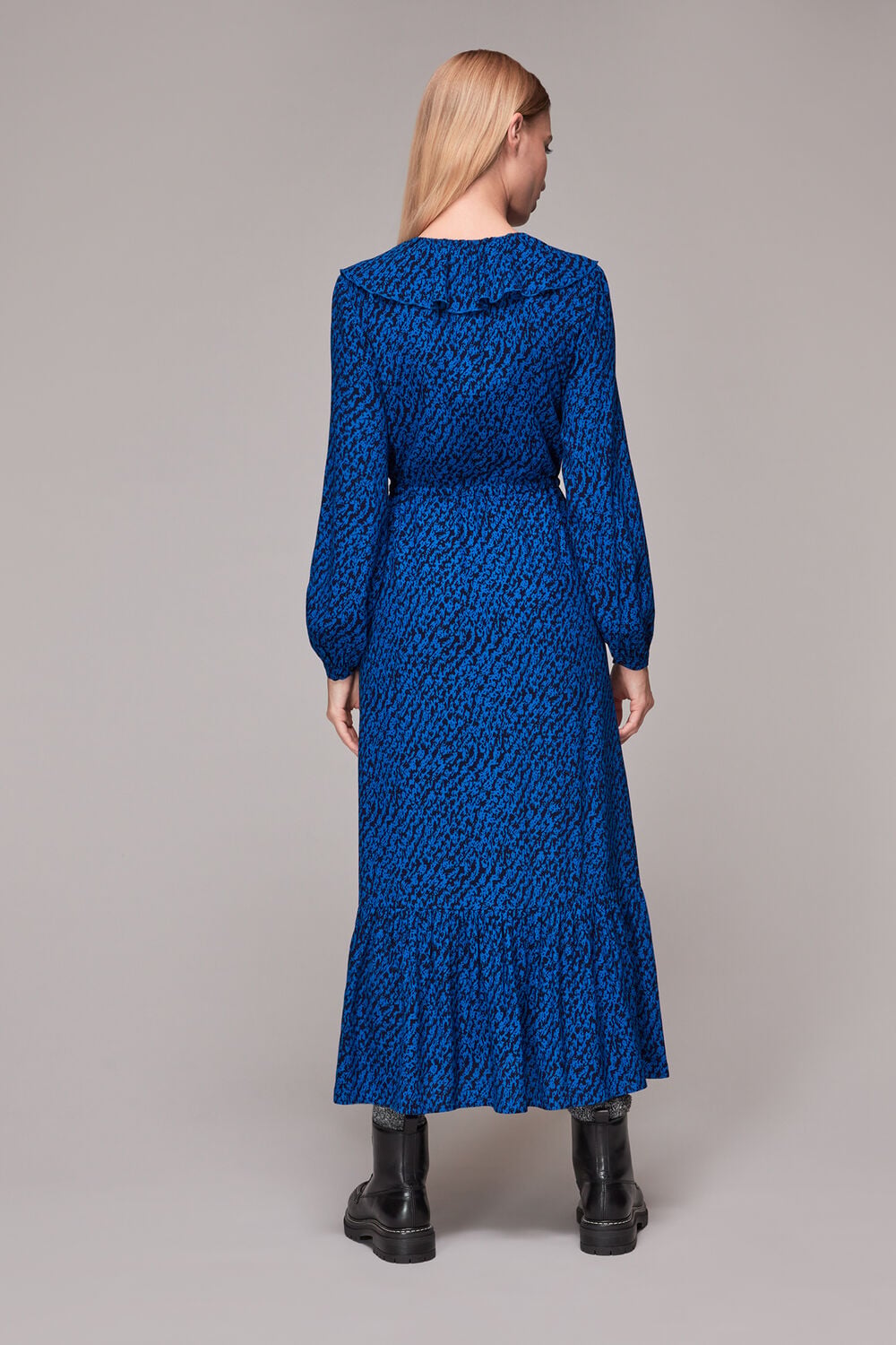 Diagonal Texture Print Dress
