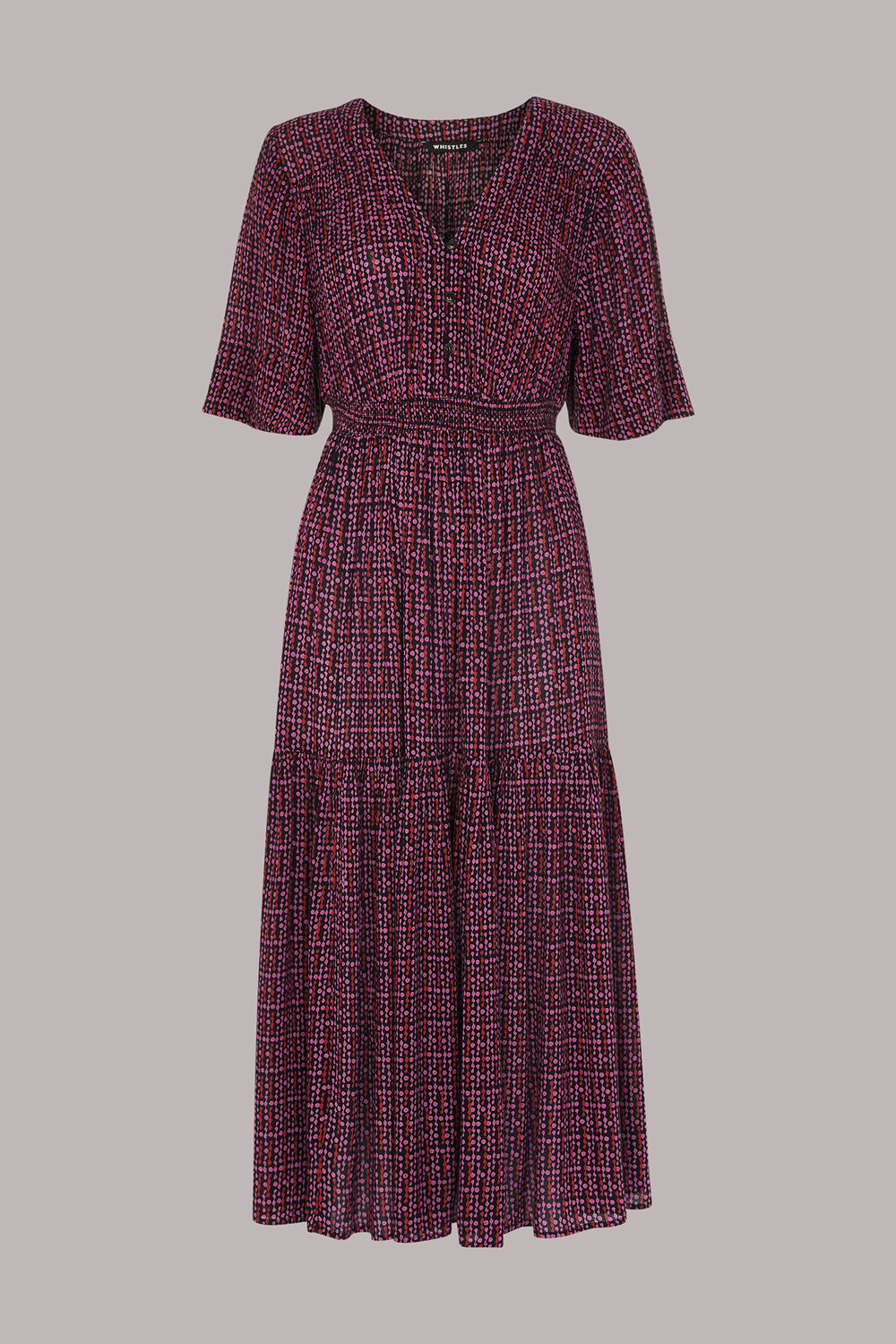 Bella Twist Dot Midi Dress