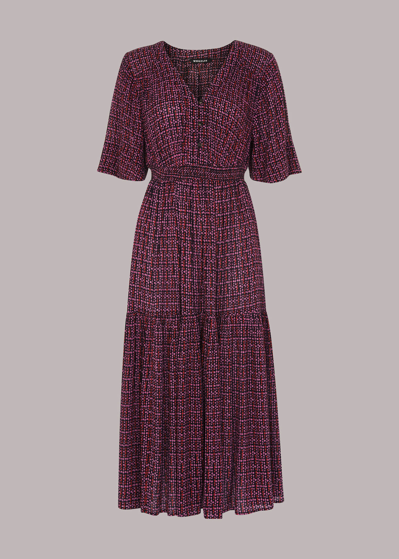 Bella Twist Dot Midi Dress