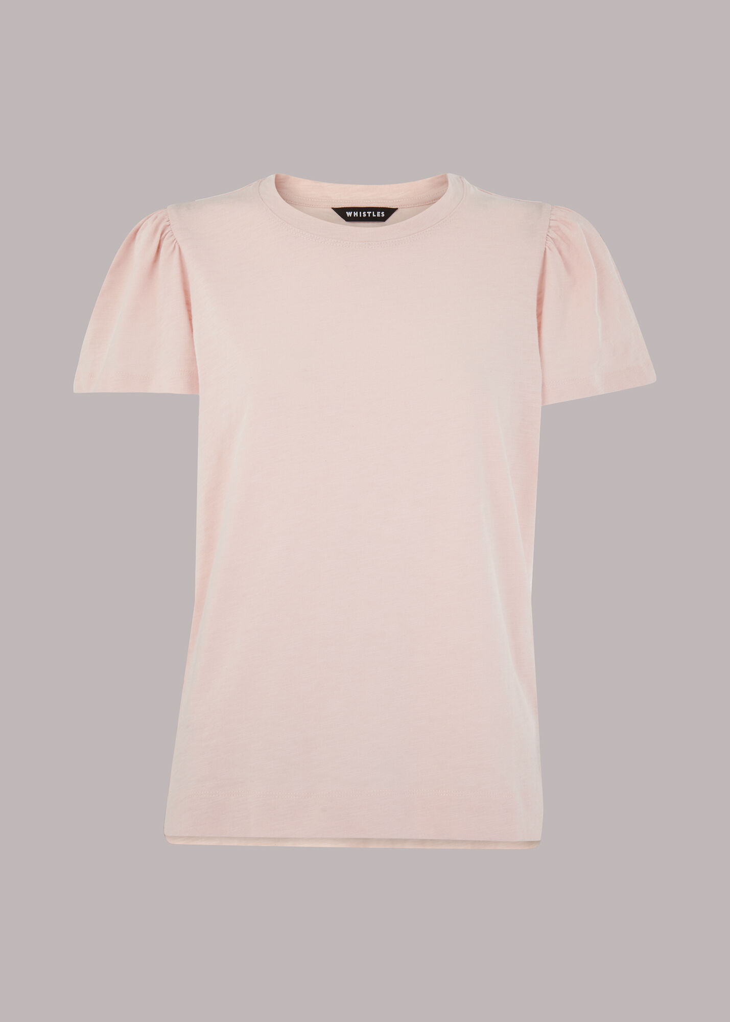 Pre-Order Pink Crinkle Texture Roll-tab Sleeve Shirt main image 1