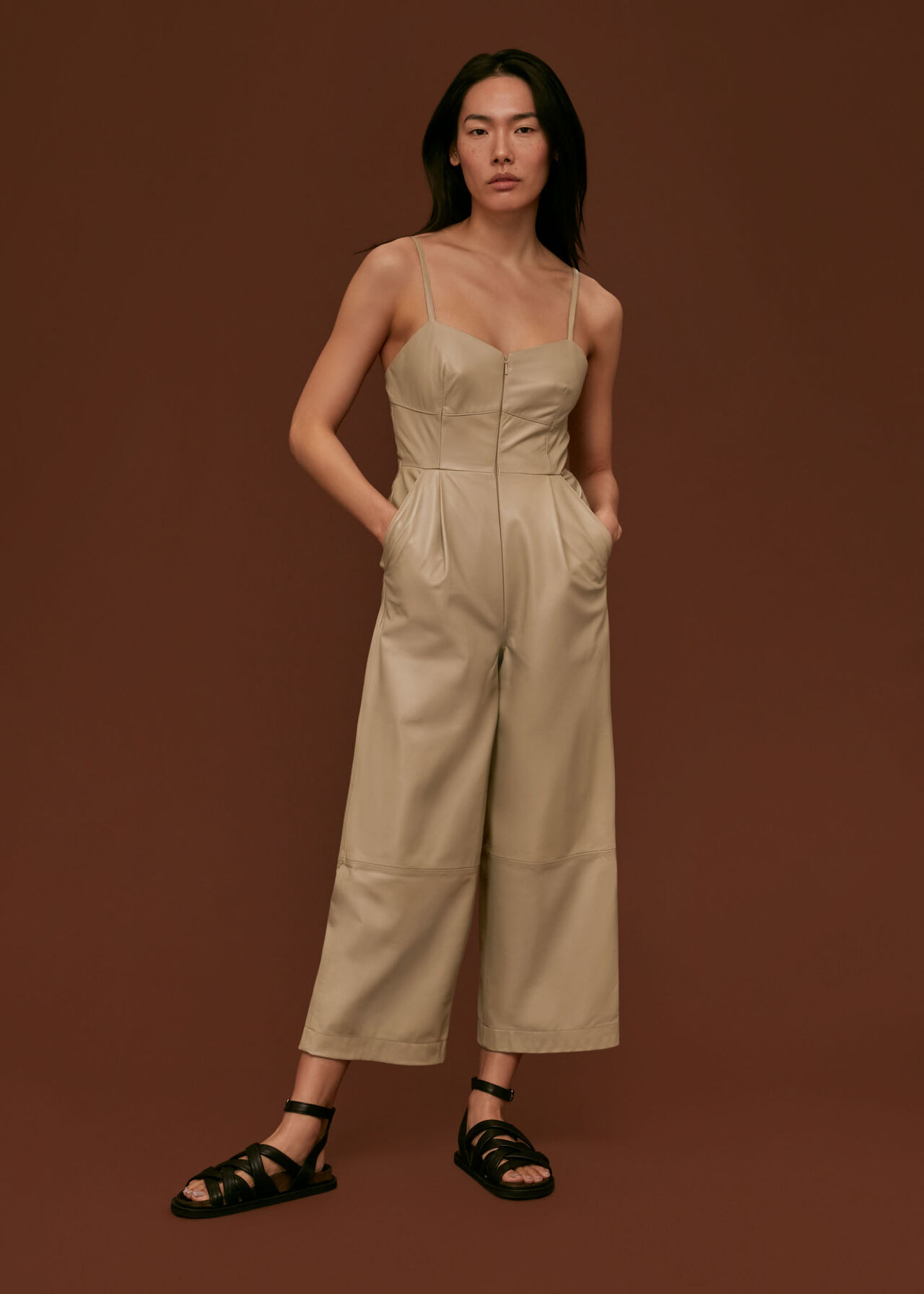 Leather Jumpsuit