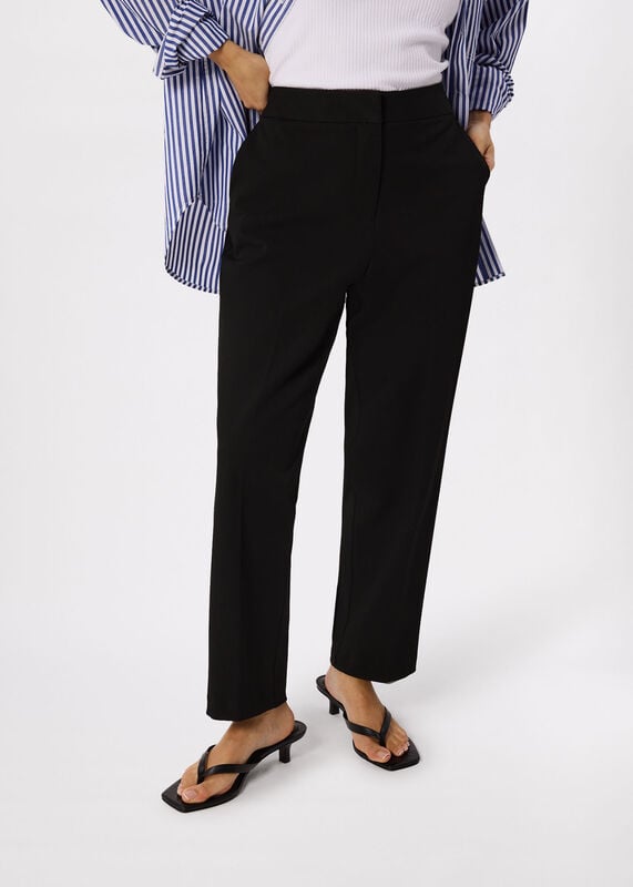 Black Petite Lily Cigarette Trouser