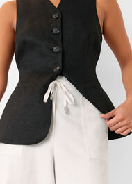 Petite Leona Linen Blend Trouser