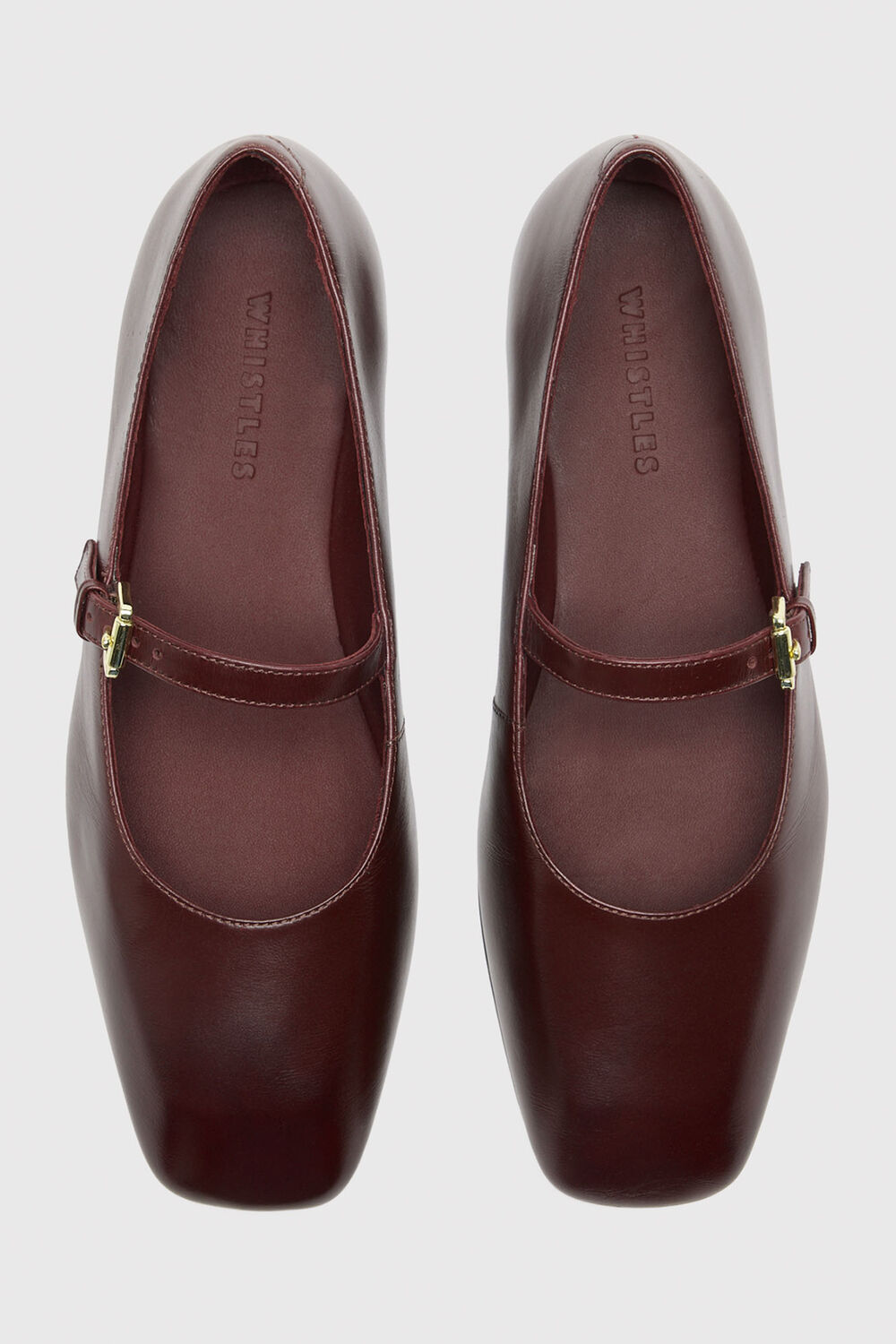 Burgundy Mary Jane Ballet Pump