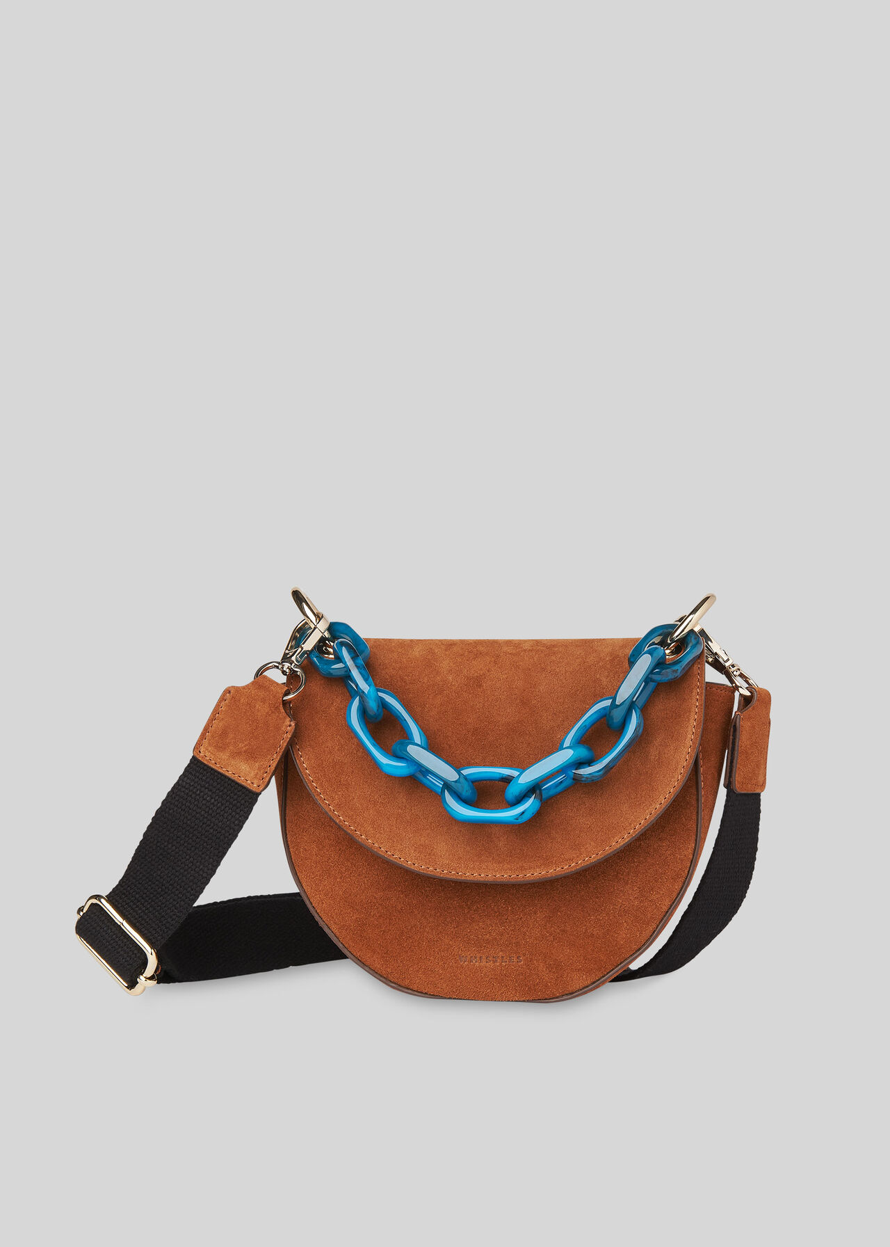 Felix Resin Chain Saddle Bag Tan