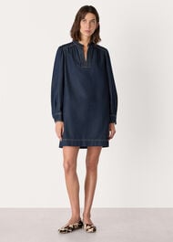 Long Sleeve Shift Mini Dress