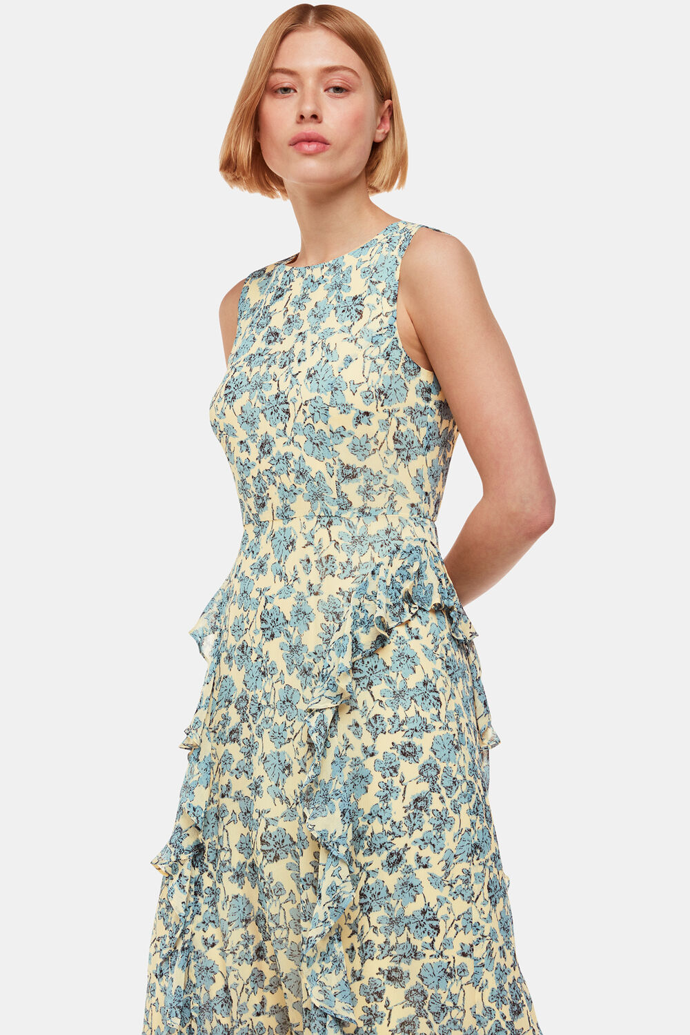Blue Shaded Floral Nellie Dress