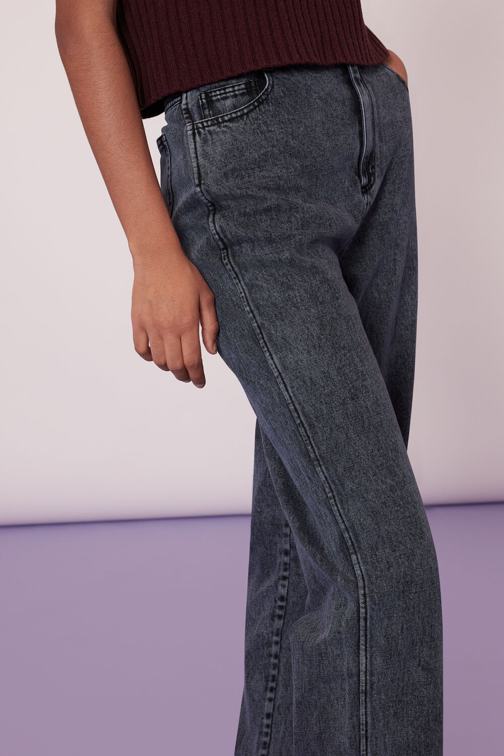 Acid Wash Denim Jeans