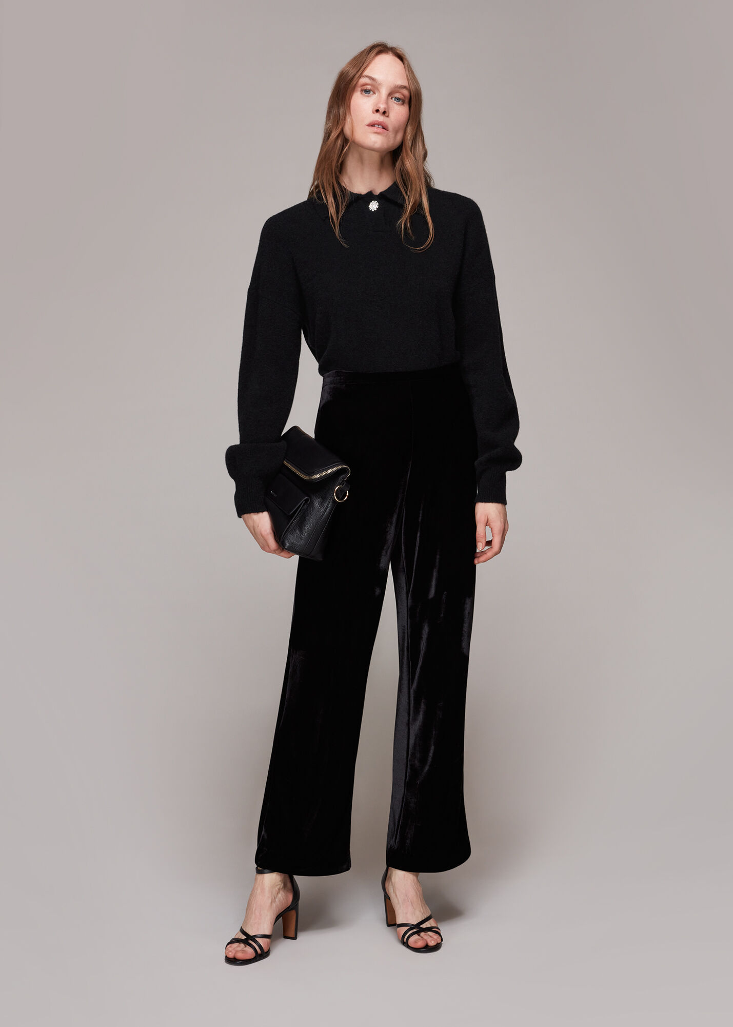 Jewel collar on sale jumper