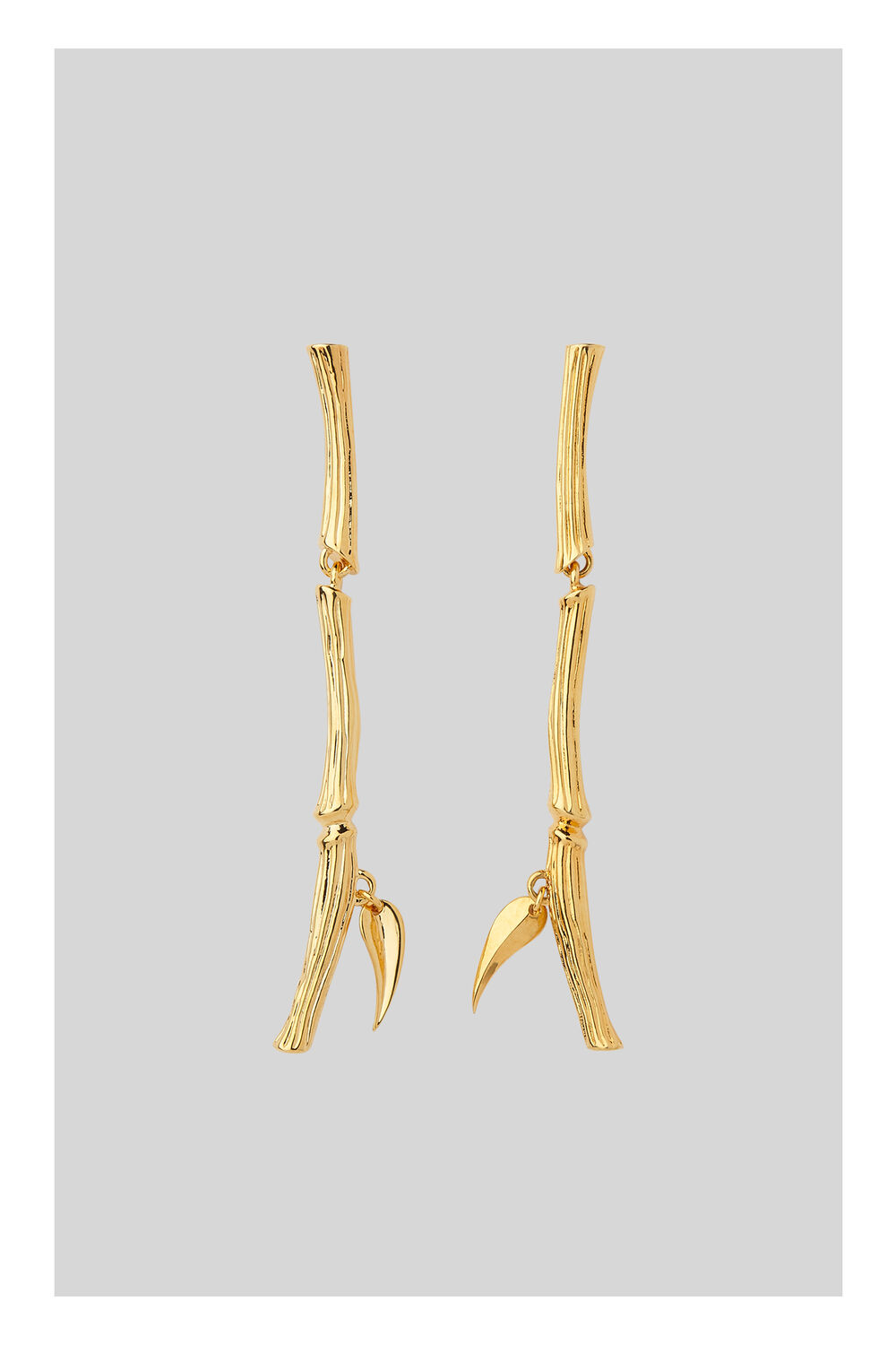 Bamboo Drop Earring