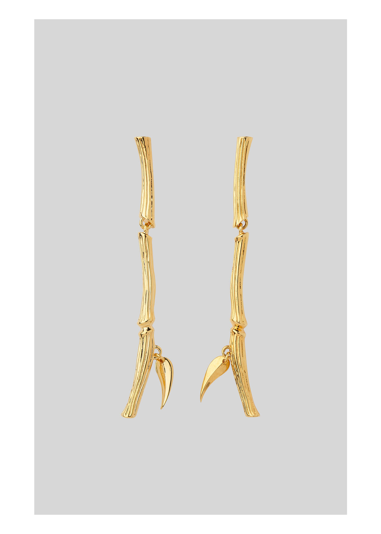 Bamboo Drop Earring