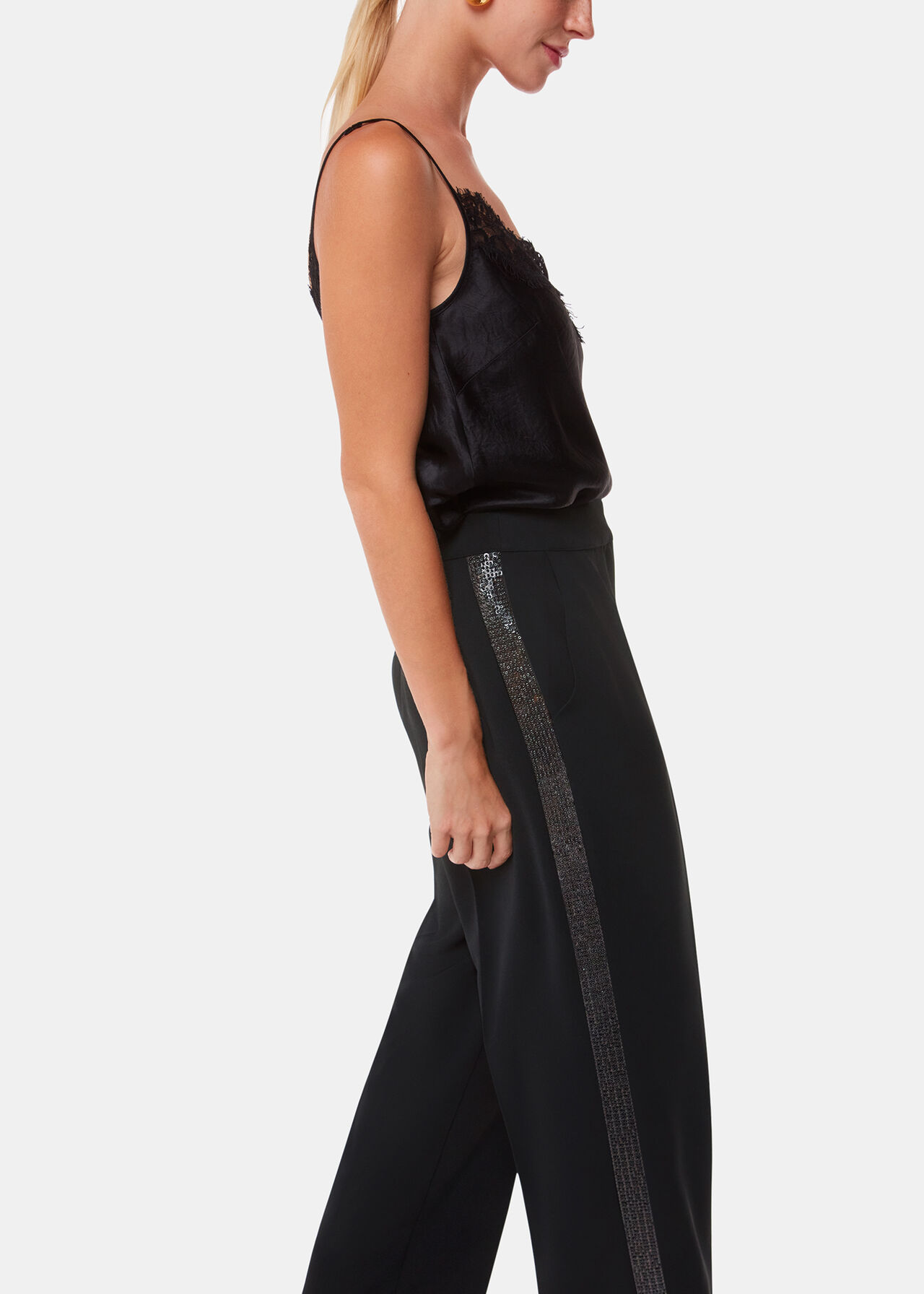 Quinn Sequin Stripe Trouser