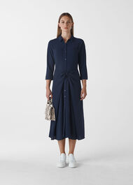 Selma Tie Dress Navy
